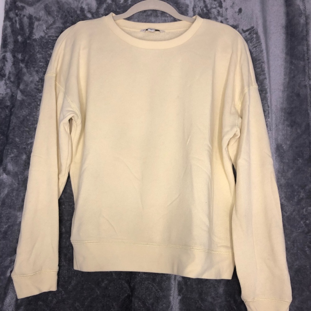 Yellow crew neck